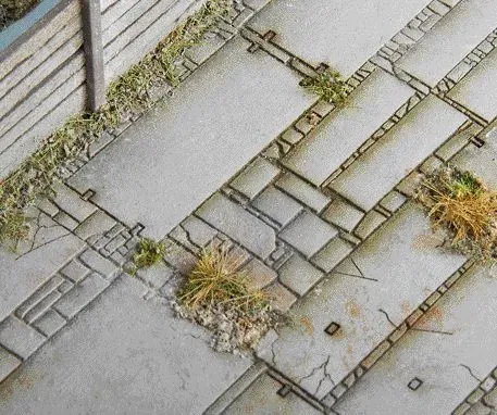 Model Scene 48750 socle béton pierre H0