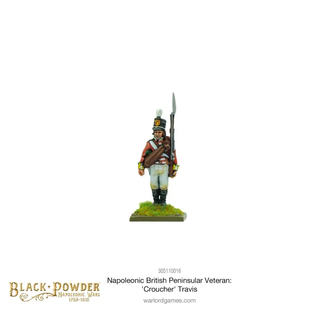 Bolt Action Napoleonic British Peninsular Veteran Croucher Travis figurine résine