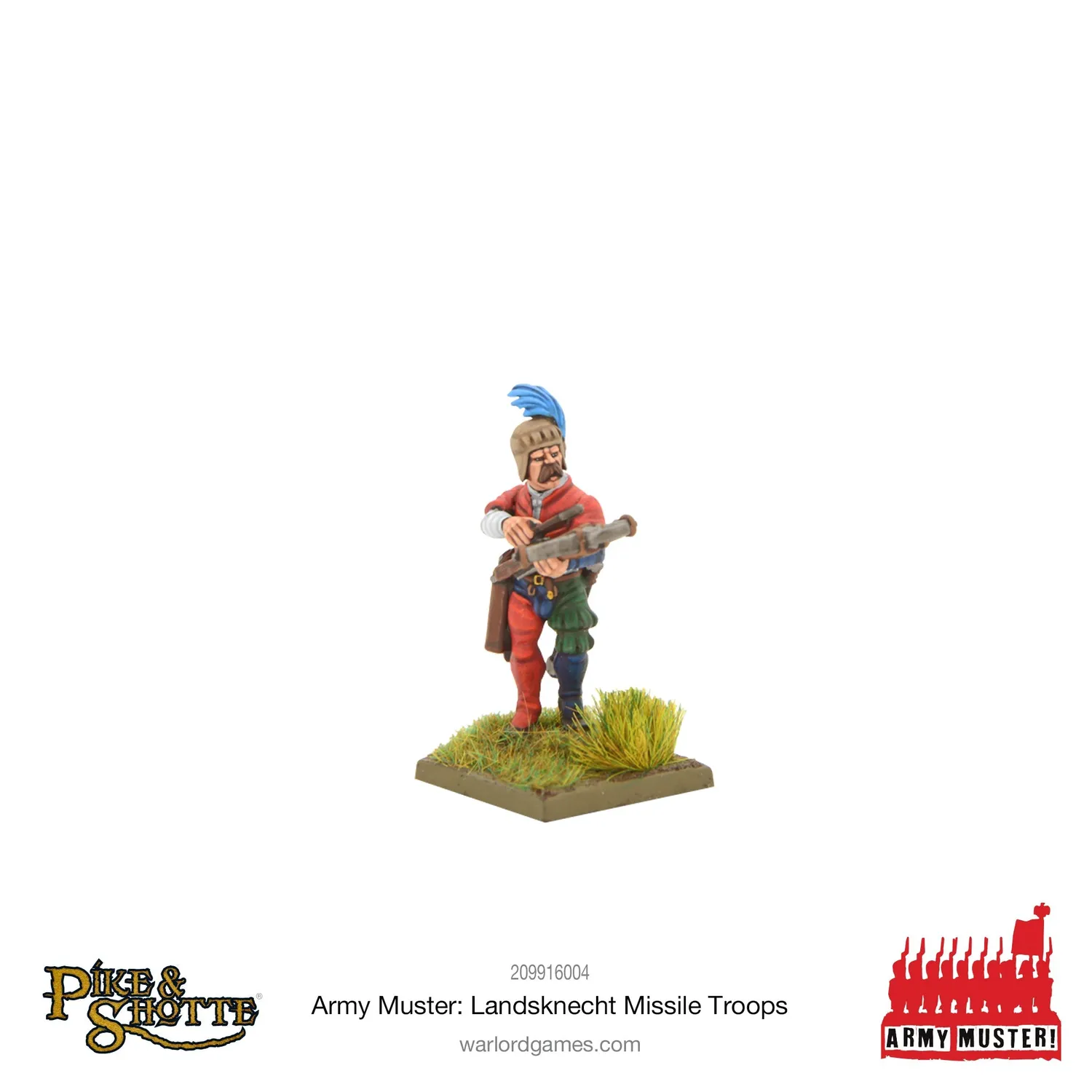 Bolt Action Pike & Shotte Landsknecht Missile Troops lot figurines