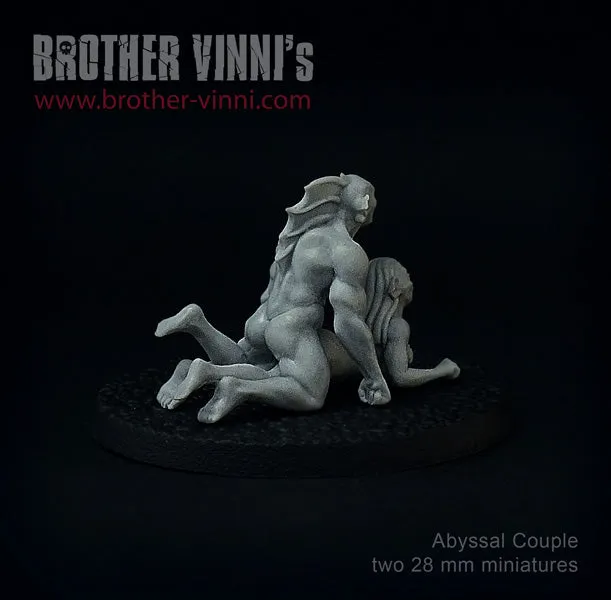 Brother Vinni Deep Ones femme poisson figurine résine 28mm x2