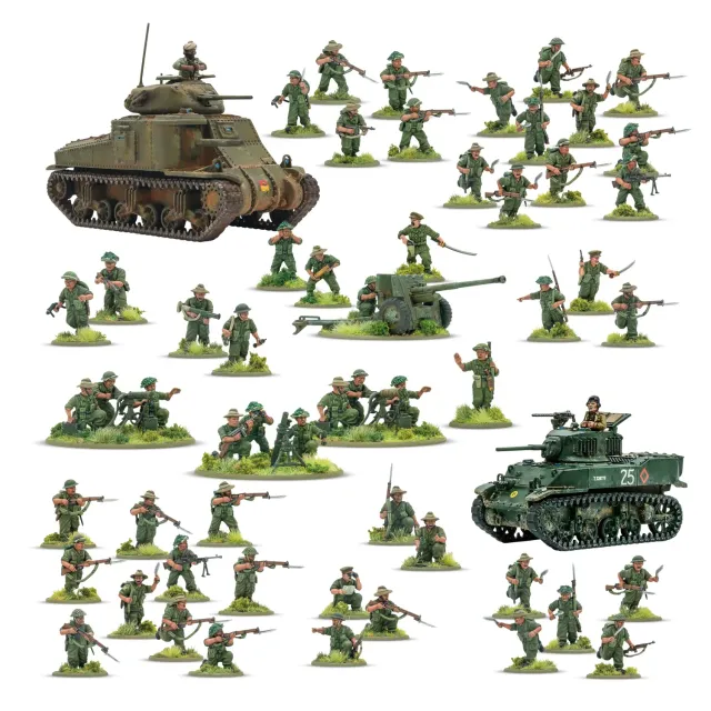 Bolt Action Ayo Gorkhali! Starter Army figurines Gurkha plastique