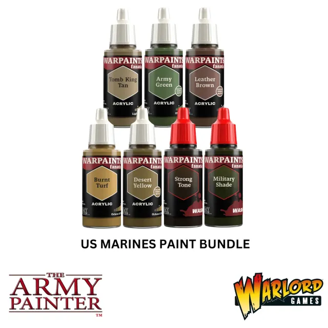 Army Painter Fanatic US Marines set peinture 7x18ml kaki