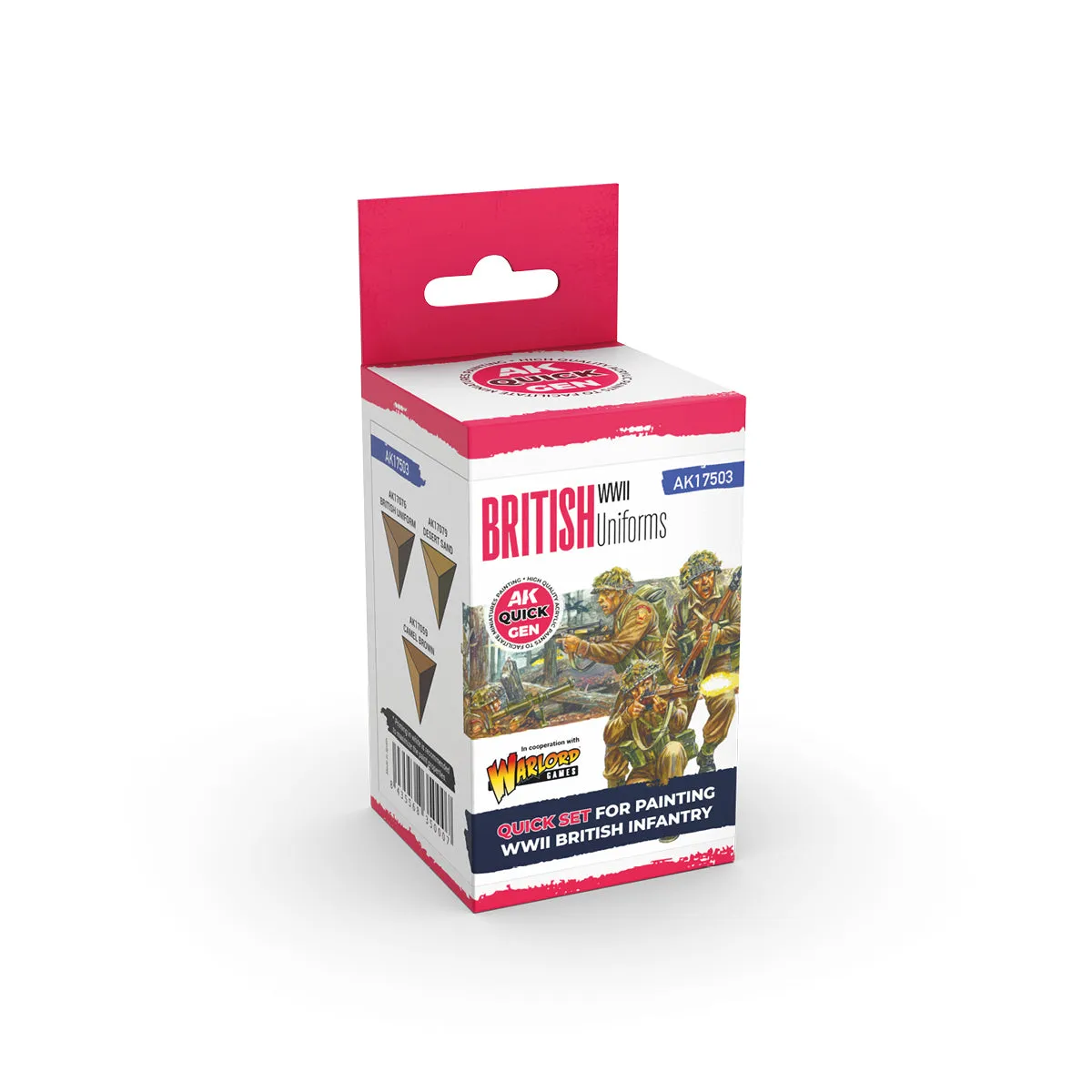 Bolt Action BRITISH UNIFORMS (QUICK GEN SET) peintures 3 couleurs