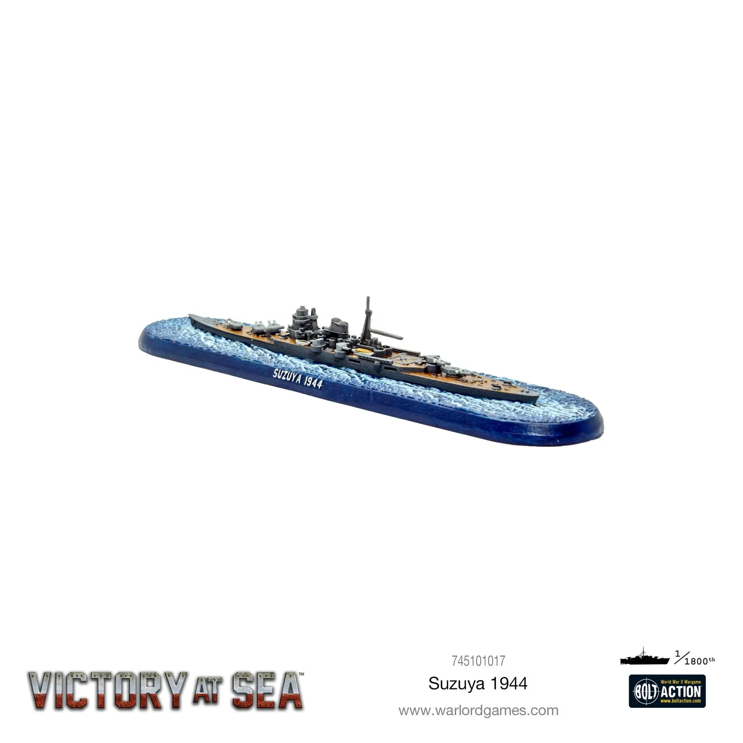 Bolt Action Victory at Sea Suzuya croiseur lourd métal résine