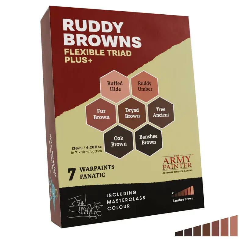 Bolt Action Flexible Triad Ruddy Browns set 7 peintures marron