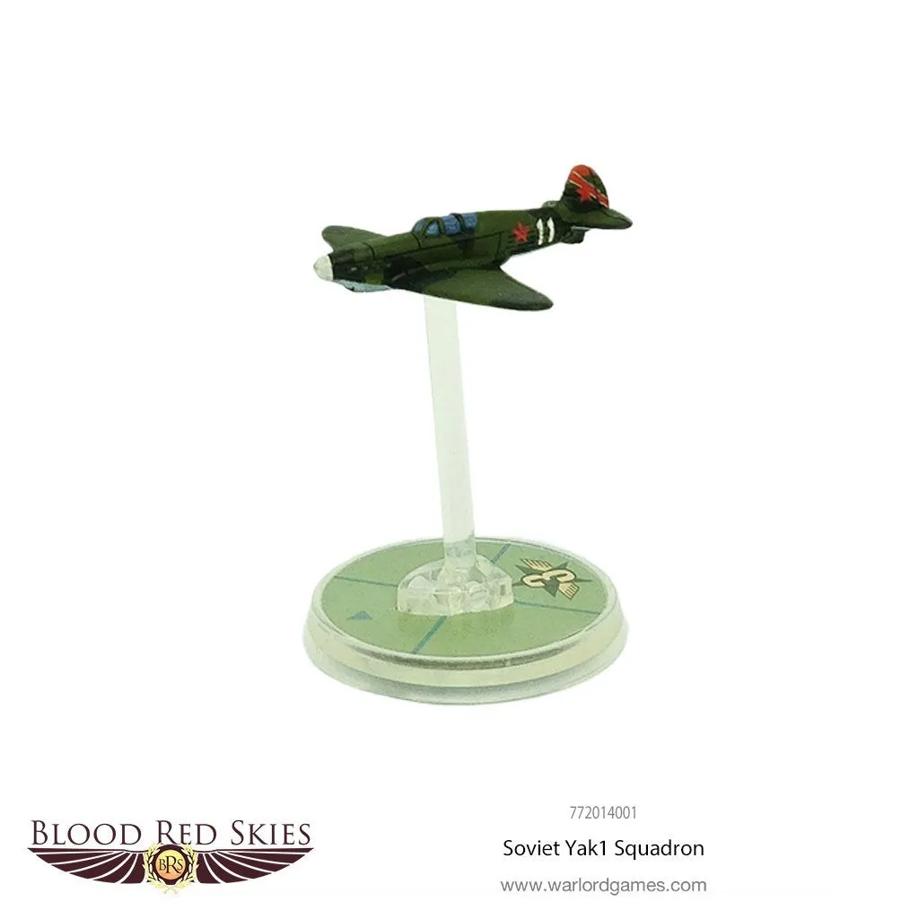 Bolt Action Blood Red Skies Soviet Yak1 escadrille 6 avions plastique