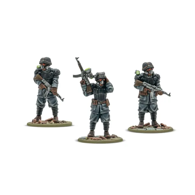 Bolt Action Konflikt ’47 Totenrotte platoon commander & bodyguard figurines résine