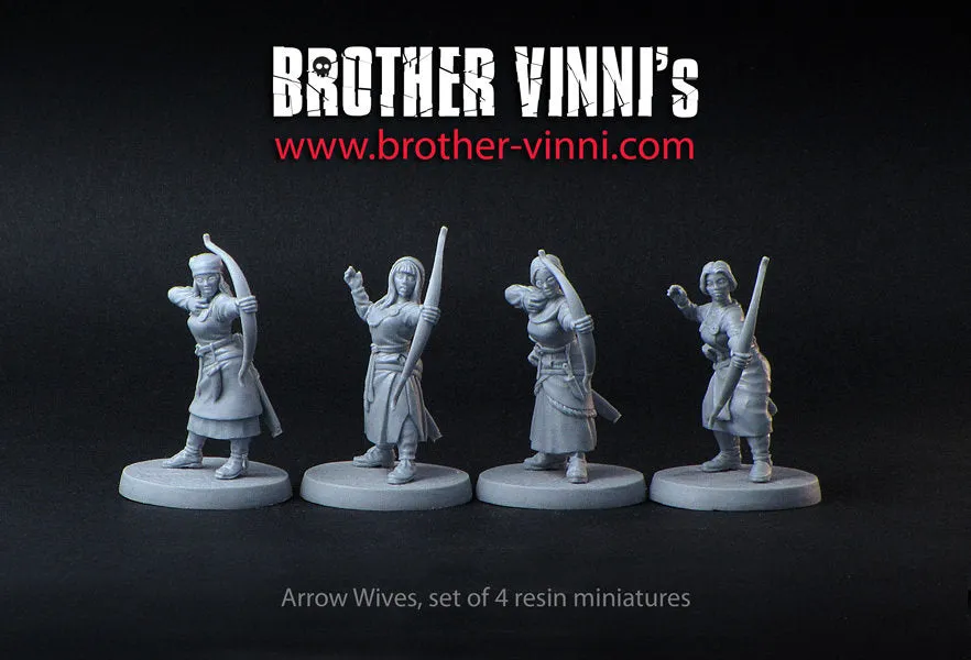 Brother Vinni SAGA Viking Archers figurines 28mm x4
