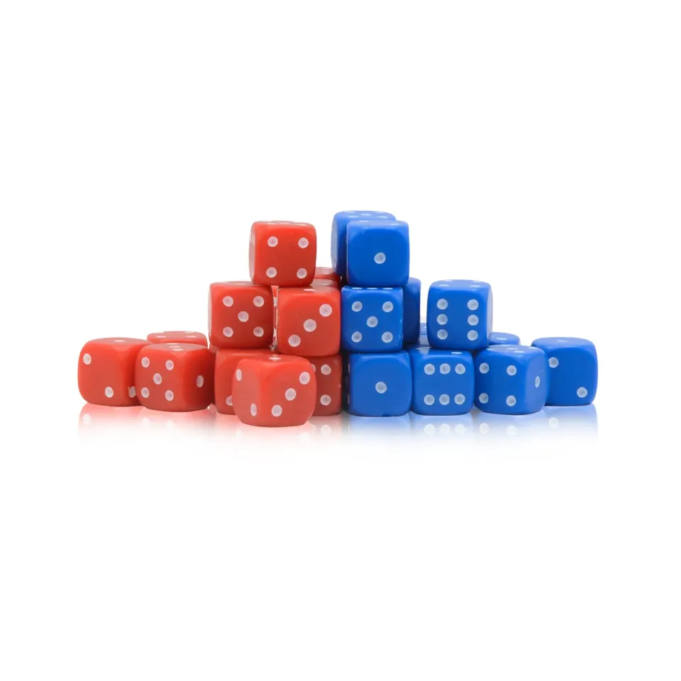 Bolt Action D6 Dice Pack dés 10mm rouges bleus