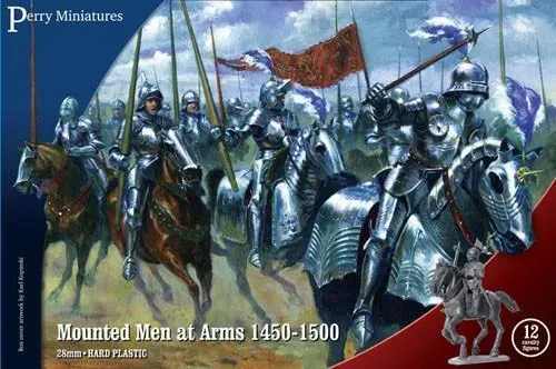 Bolt Action Wars of the Roses Mounted Men-at-Arms (1450-1500) figurines plastique 12