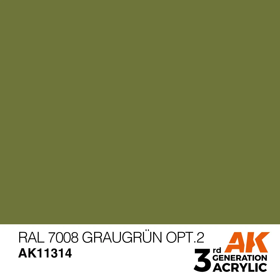 AK Interactive 3Gen RAL 7008 Graugrün peinture 17 ml