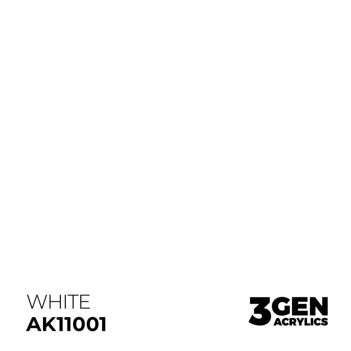 AK Interactive 3Gen White peinture acrylique 17ml blanc
