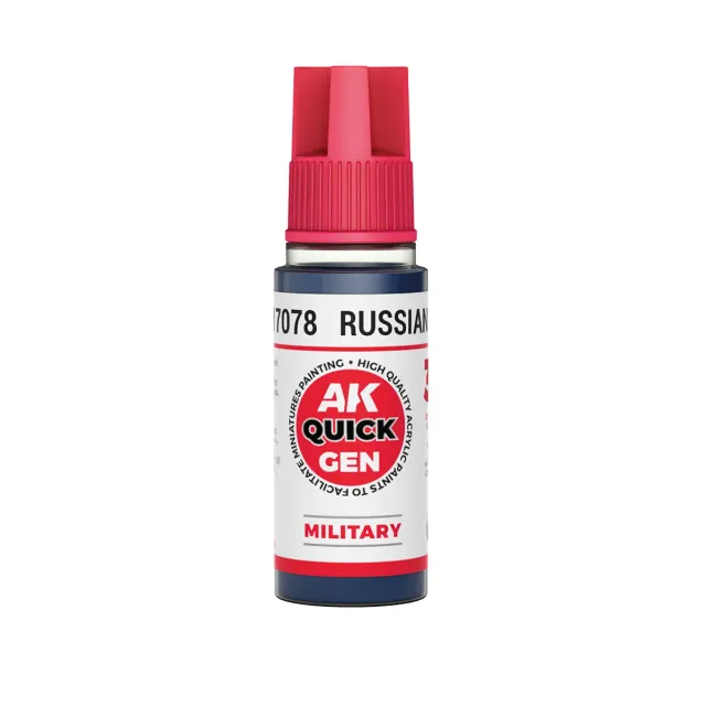 AK Interactive QuickGen Russian Blue peinture acrylique 18 ml effet contraste