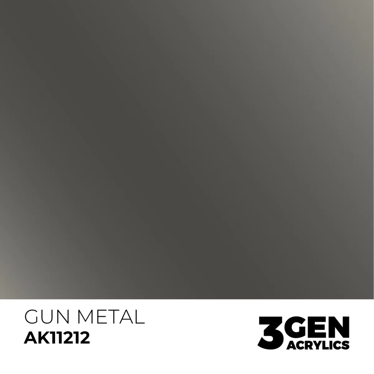 AK Interactive 3Gen Gun Metal peinture acrylique 17ml métallisé