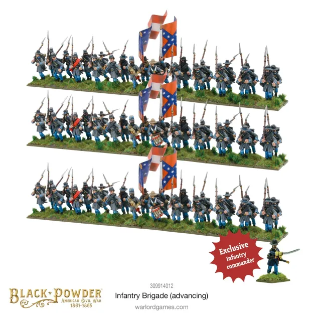 Bolt Action Black Powder Infantry Brigade Advancing lot 3 boîtes