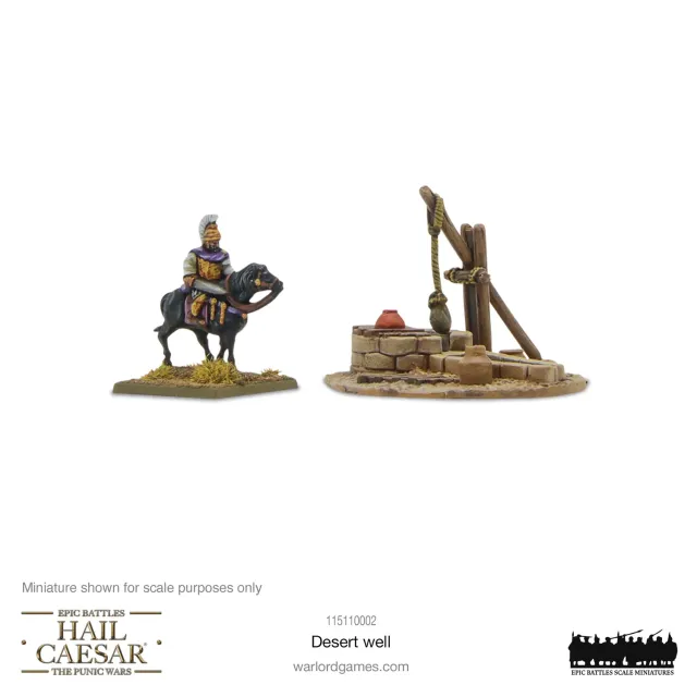Bolt Action Hail Caesar Epic Battles Desert Well décor résine