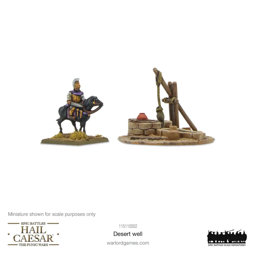Bolt Action Hail Caesar Epic Battles Desert Well décor résine