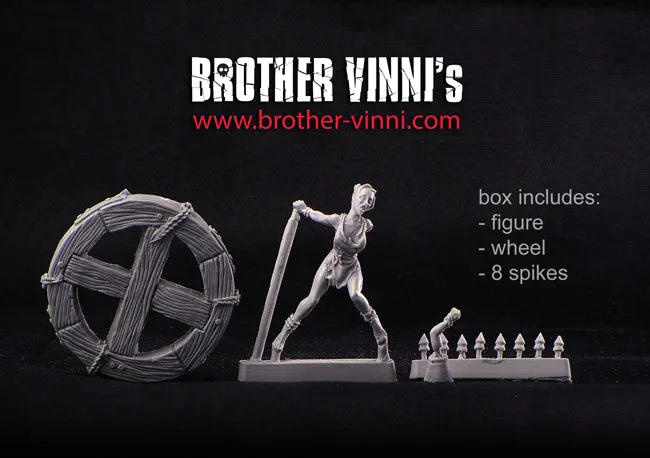 Brother Vinni roue supplice fille figurine 28mm résine