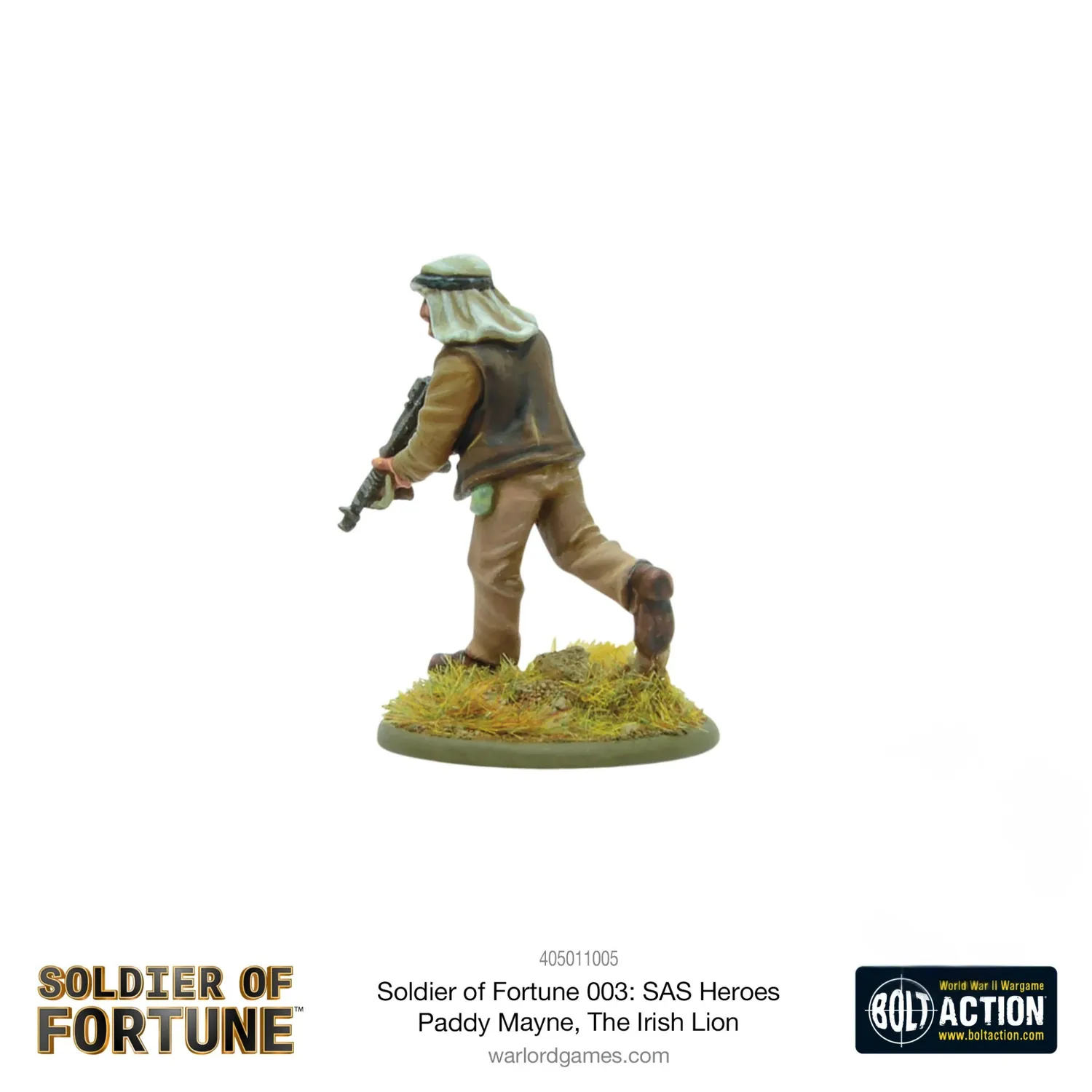 Bolt Action Soldier of Fortune 003 Paddy Mayne figurine métal