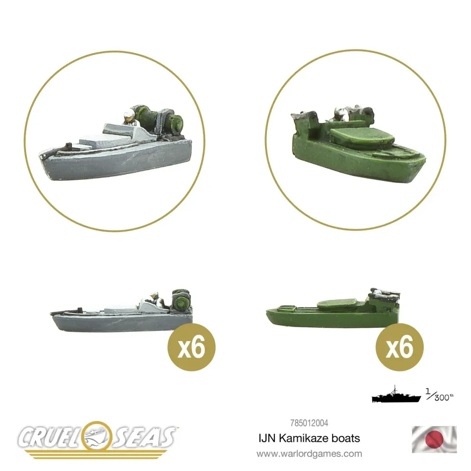 Bolt Action Cruel Seas Kamikaze vedettes métal