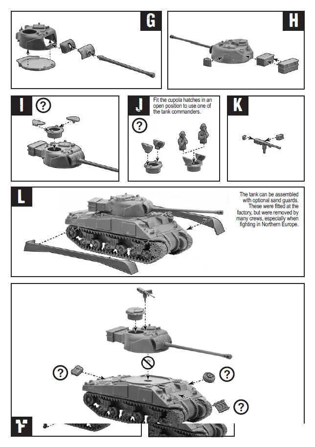 Bolt Action Sherman V Troop Firefly Vc chars 3 pièces