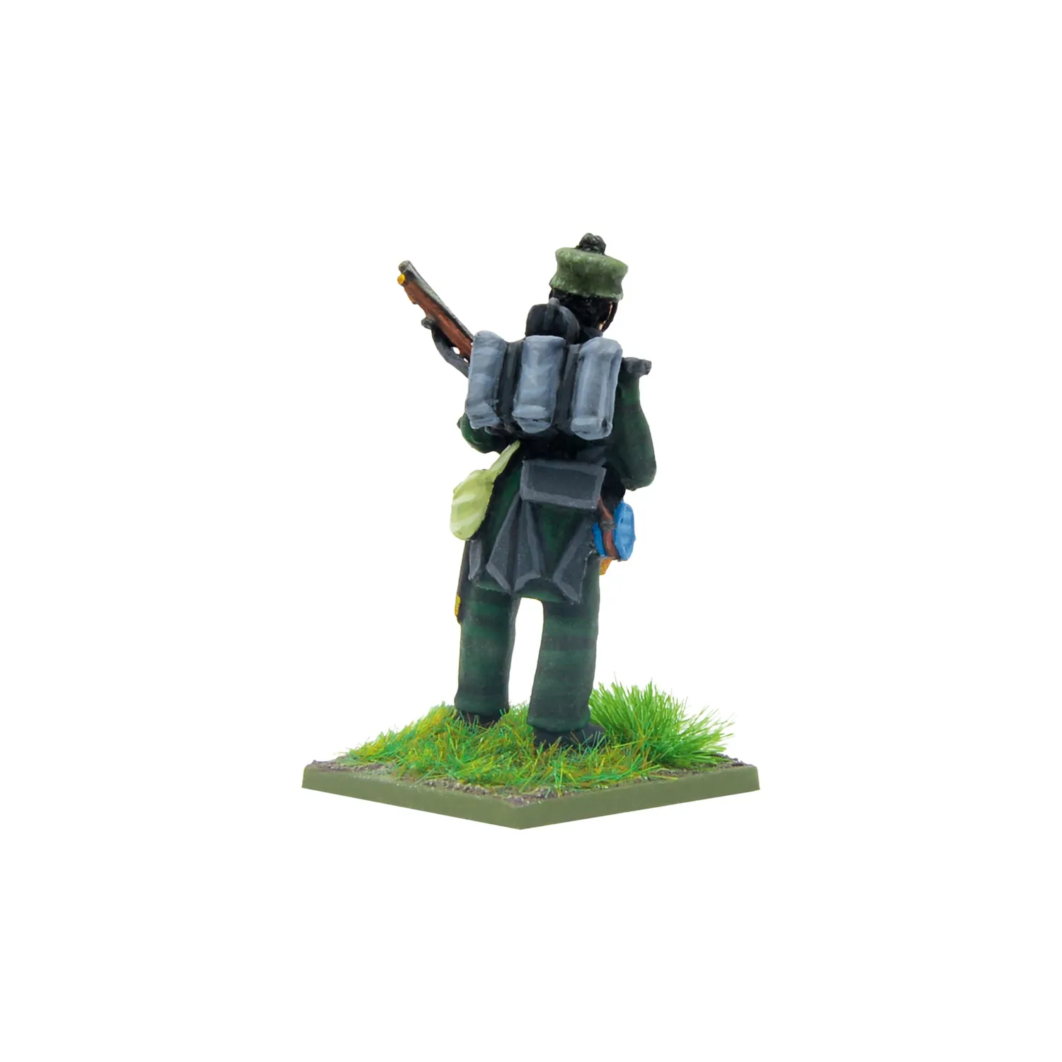 Black Powder Crimean War British Rifle Brigade in forage caps figurines métal