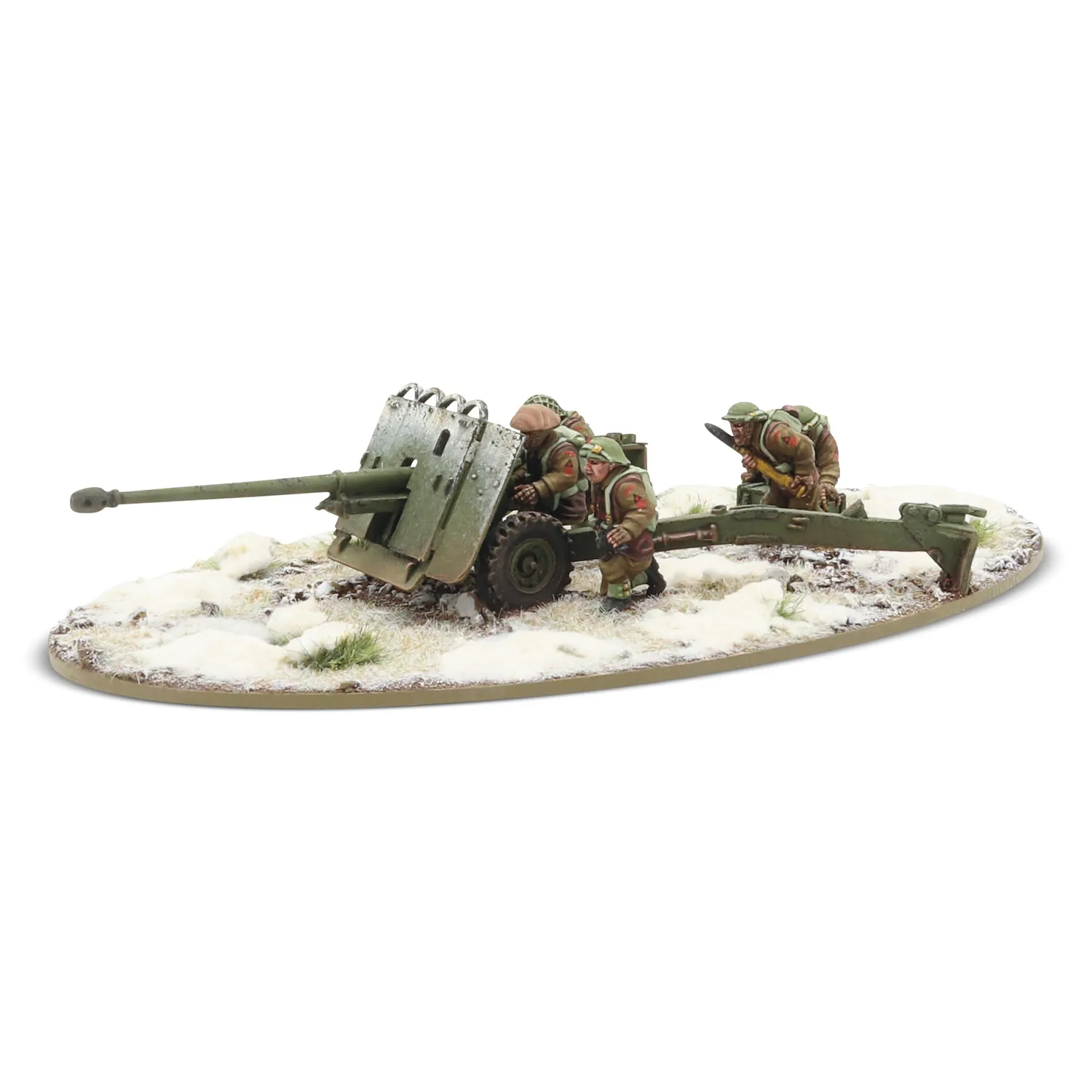 Bolt Action canon 17 pdr équipage hiver artillerie 28mm