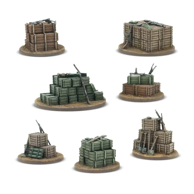 Bolt Action Objective Marker Set Great Britain décors résine