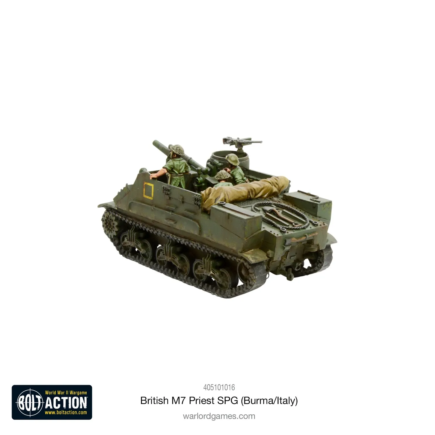 Bolt Action British M7 Priest SPG Burma Italy canon