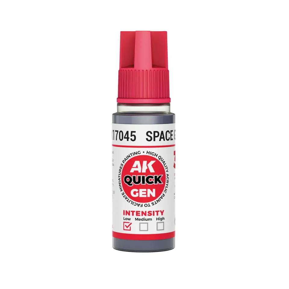 AK Interactive QuickGen Space Grey peinture 17 ml gris contraste