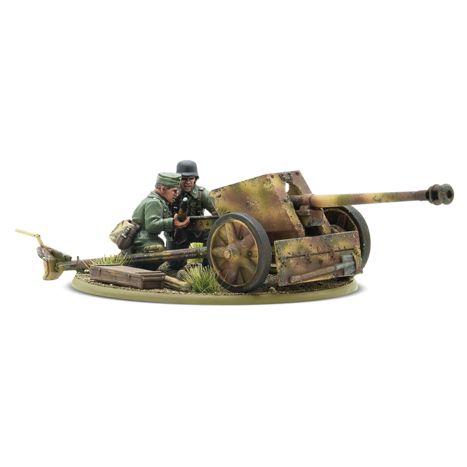Bolt Action German Pak 40 Anti-Tank Gun canon antichar plastique