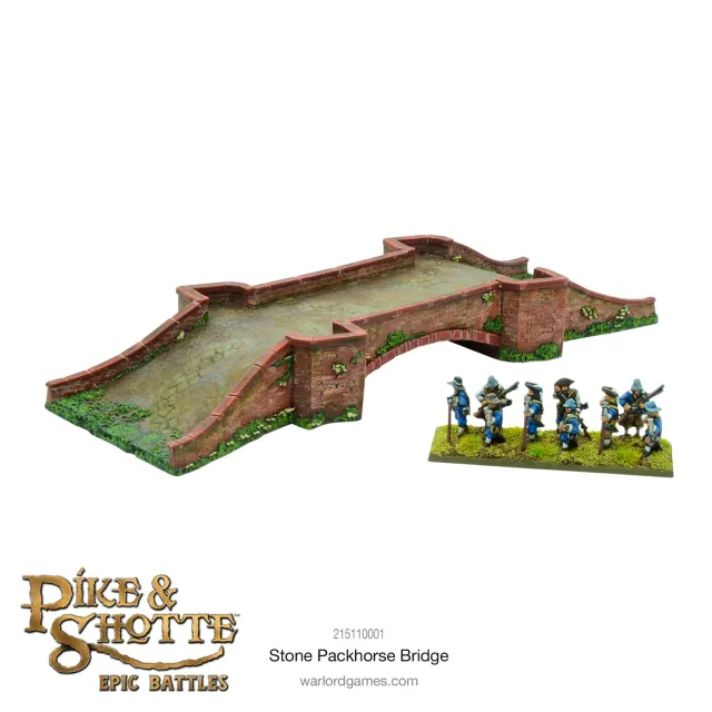 Bolt Action Pike & Shotte Epic Battles Stone Packhorse Bridge pont résine