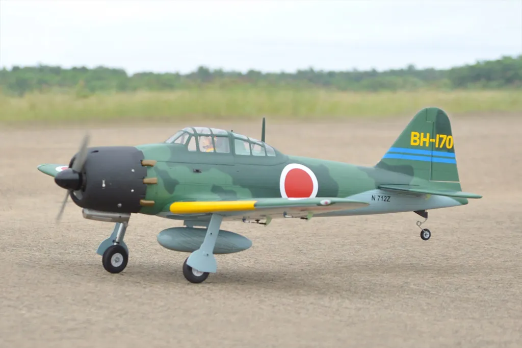 Black Horse BH171-V2 A6M Zero avion RC 1720mm rétract