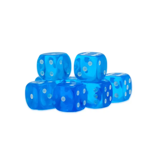 Bolt Action Sapphire D6 dés 8 dés bleu saphir