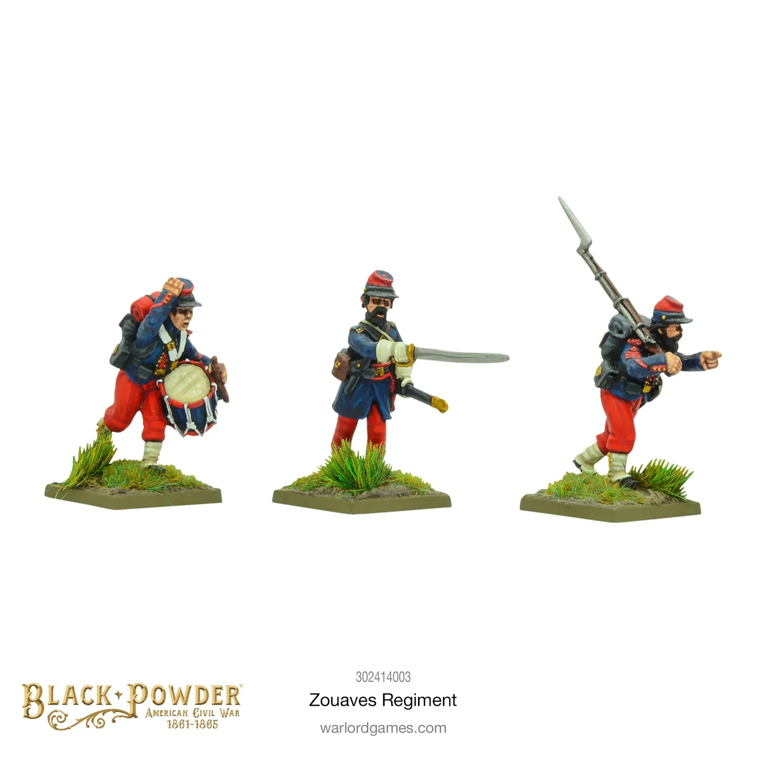 Warlord Black Powder Zouaves Regiment 24 figurines résine