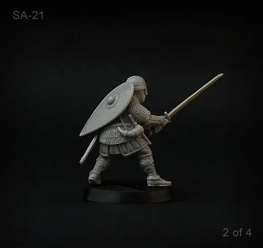 Brother Vinni chevaliers épées lot 4 figurines 28mm