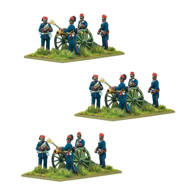Warlord Games Black Powder Crimean War Turkish artillery battery figurines