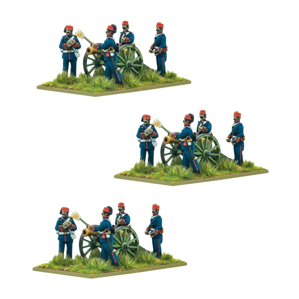 Warlord Games Black Powder Crimean War Turkish artillery battery figurines