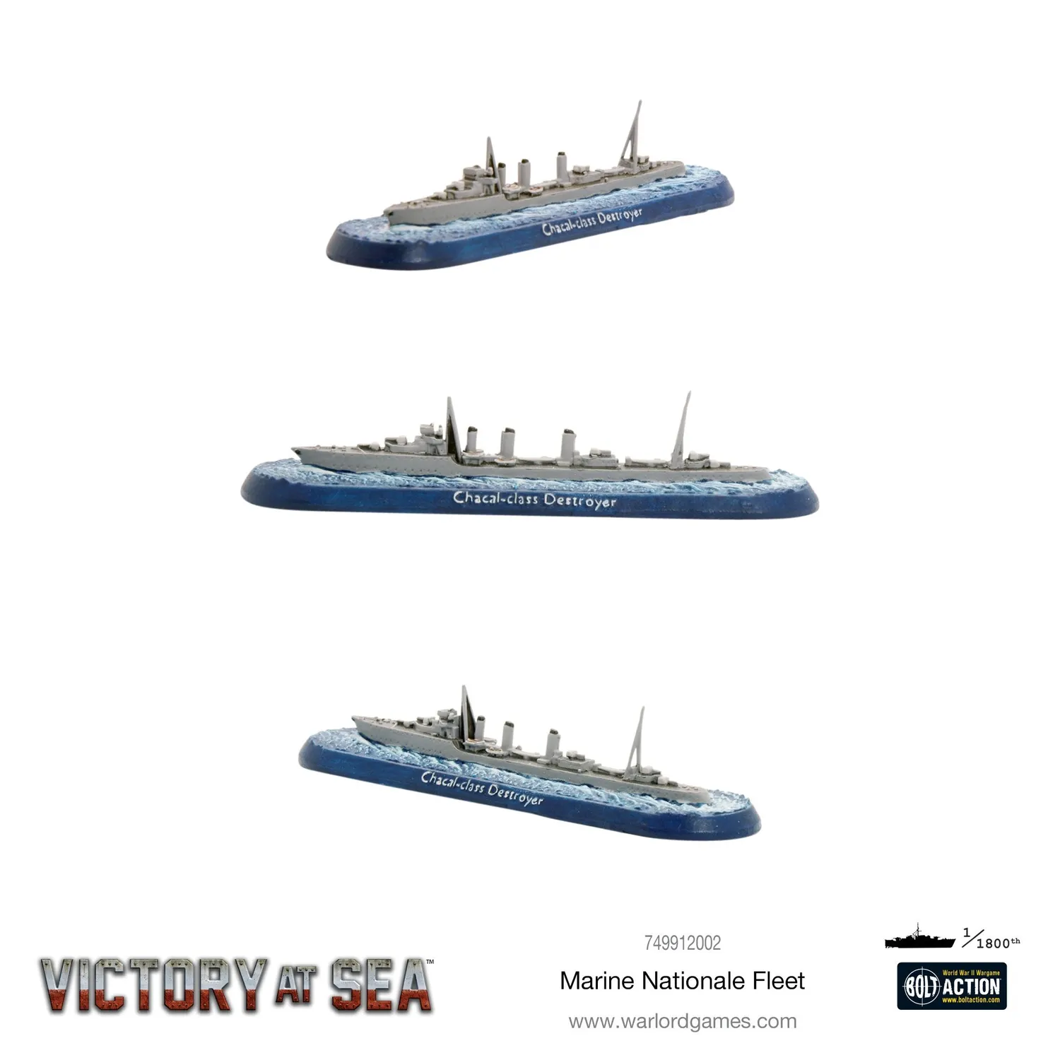 Warlord Games Victory at Sea Marine Nationale Fleet coffret