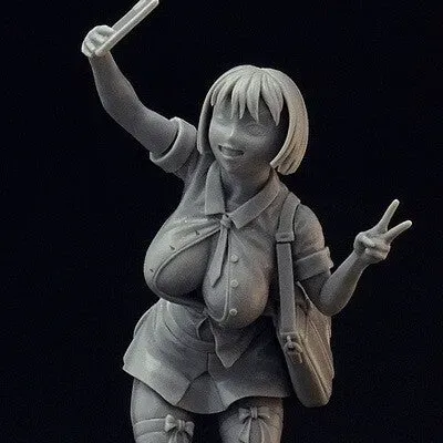 Brother Vinni Selfie figurine étudiante 90 mm résine non peinte