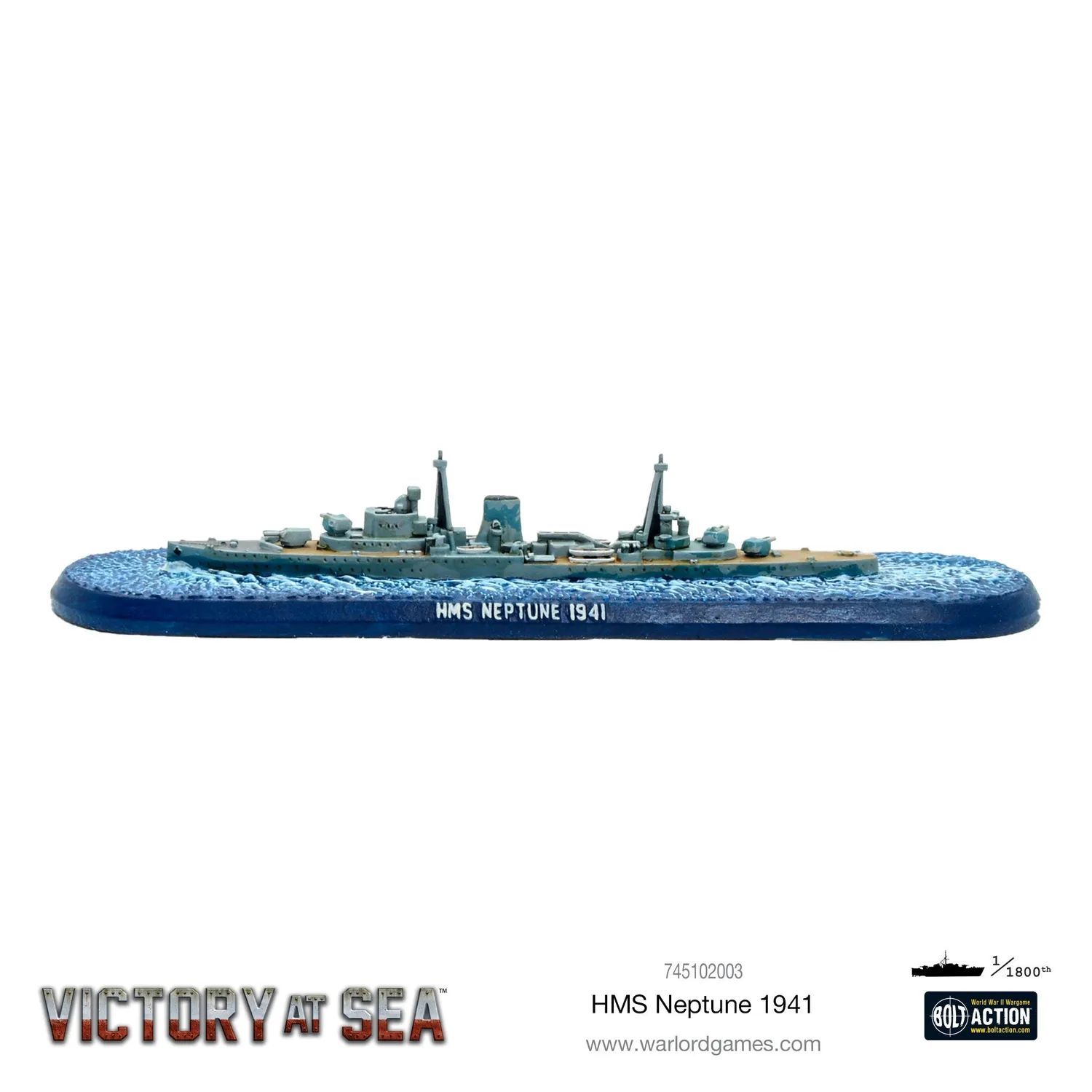 Victory at Sea HMS Neptune maquette navire résine