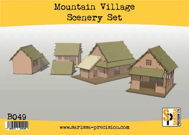 Bolt Action Mountain Village Set décor MDF 5 bâtiments