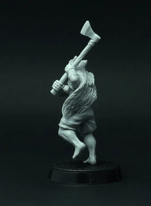 Brother Vinni Viking Berserk Ulfhednar figurine résine 28mm lot de 4