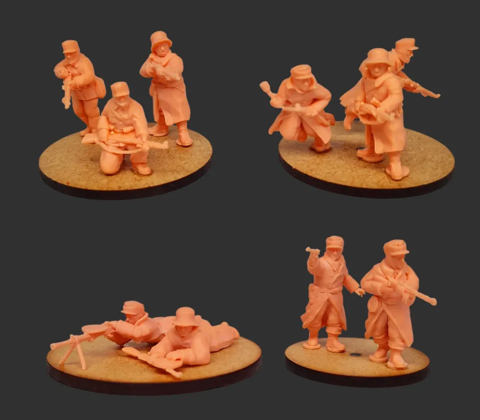 Des Tranchées aux Barricades Réguliers finlandais 10 figurines résine