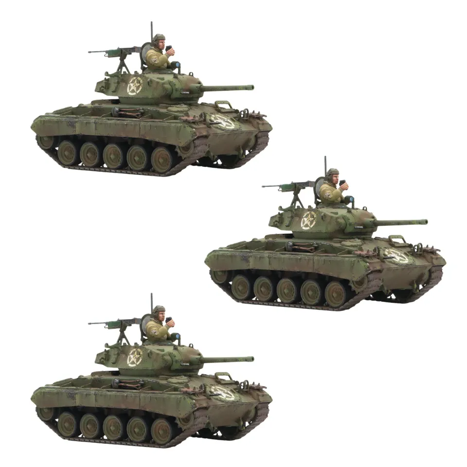 Bolt Action M24 Chaffee Light Tank Platoon Bundle chars 3 véhicules blindés