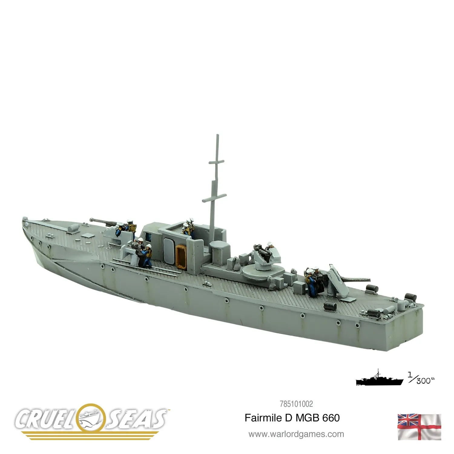 Bolt Action Cruel Seas Fairmile D MGB 660 bateau 2 modèles armés
