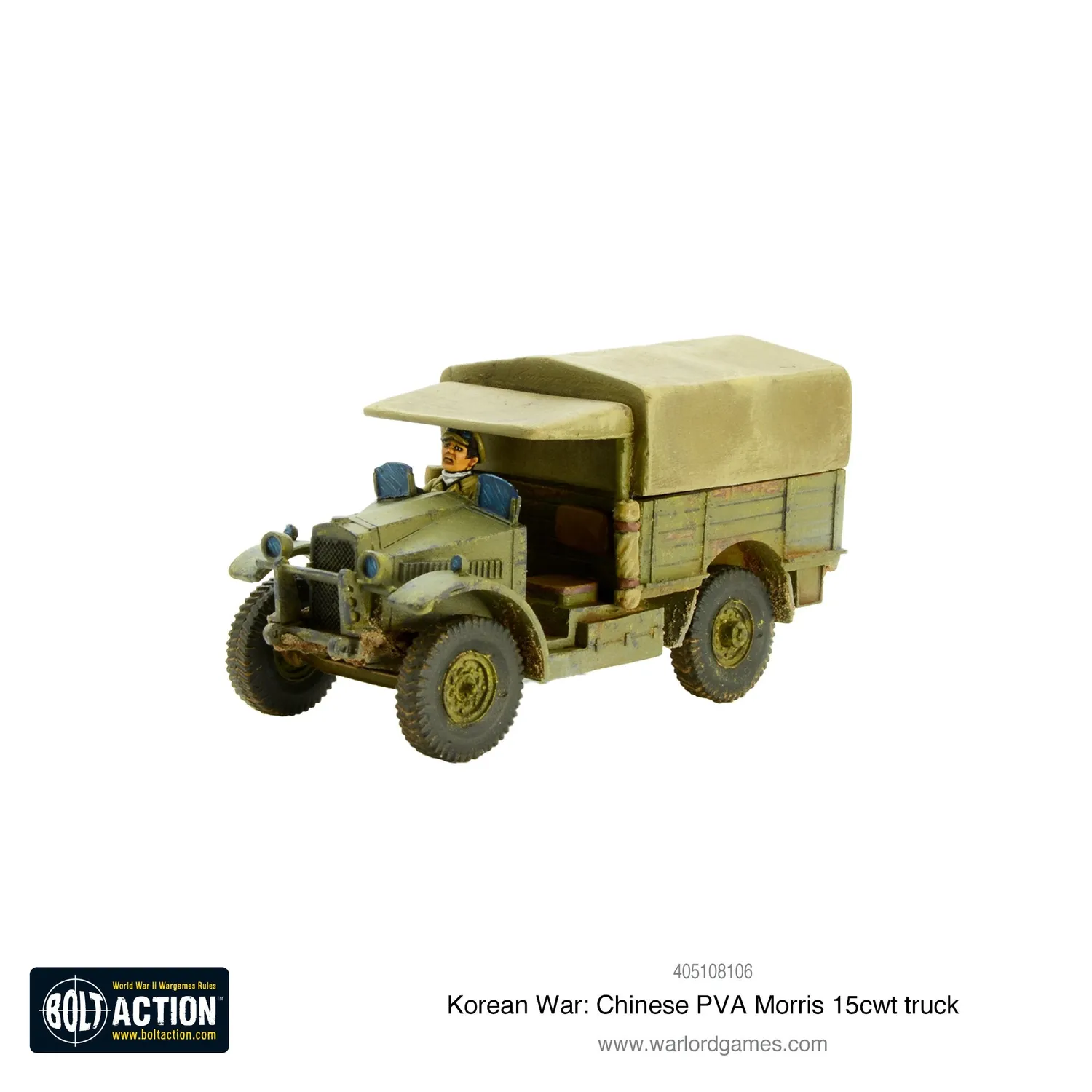 Bolt Action Korean War camion Morris 15cwt Chinese PVA résine