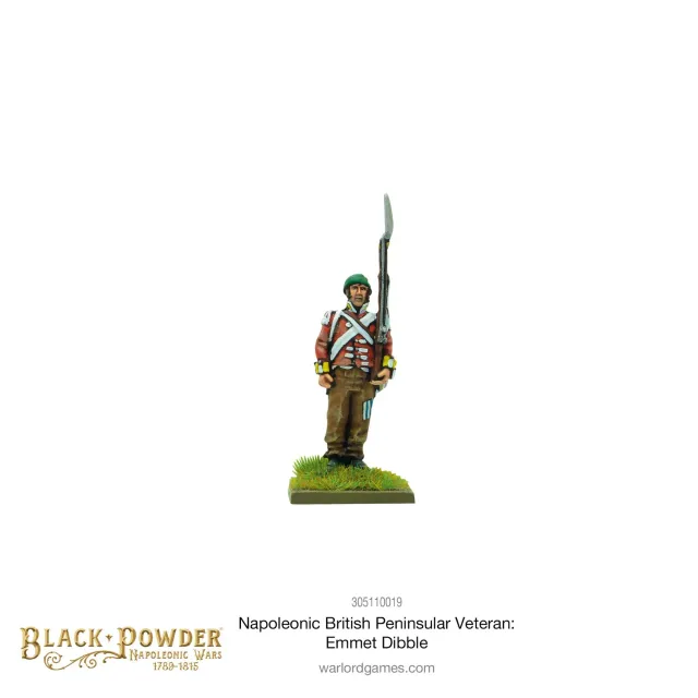 Bolt Action Black Powder Napoleonic British Peninsular Veteran Emmet Dibble figurine