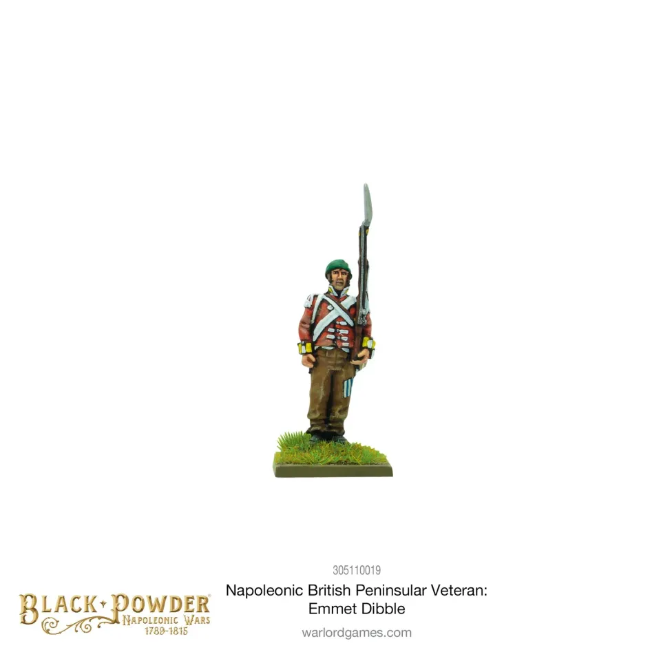 Bolt Action Black Powder Napoleonic British Peninsular Veteran Emmet Dibble figurine