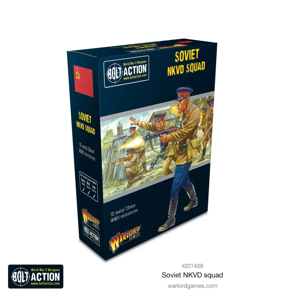 Bolt Action Soviet NKVD squad figurines métal x10